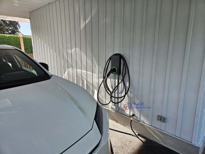Residential EV charger installation at an Ottawa home